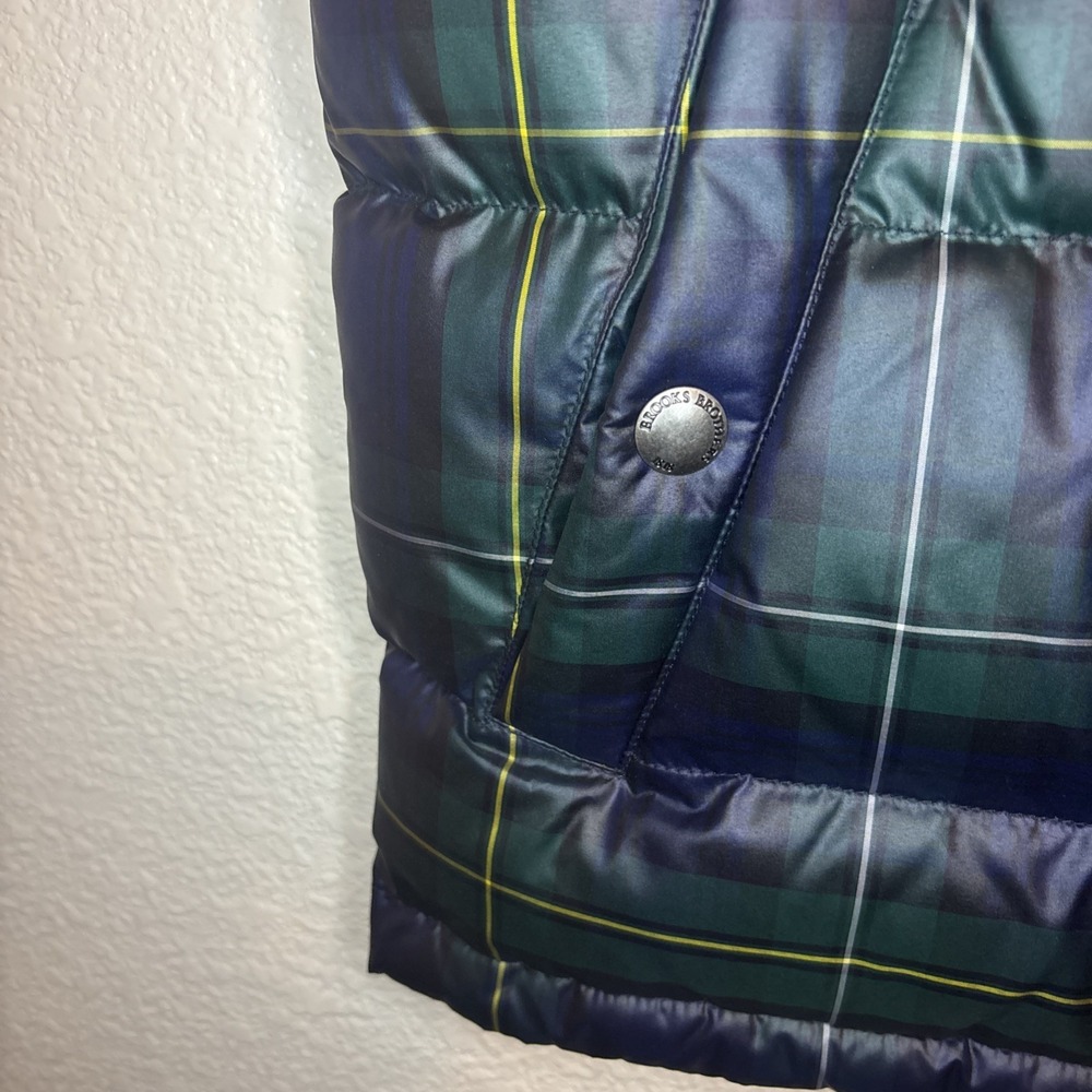 Brooks Brothers Puffer Vest Mens Size L Blue Down Fill * - Picture 6 of 14